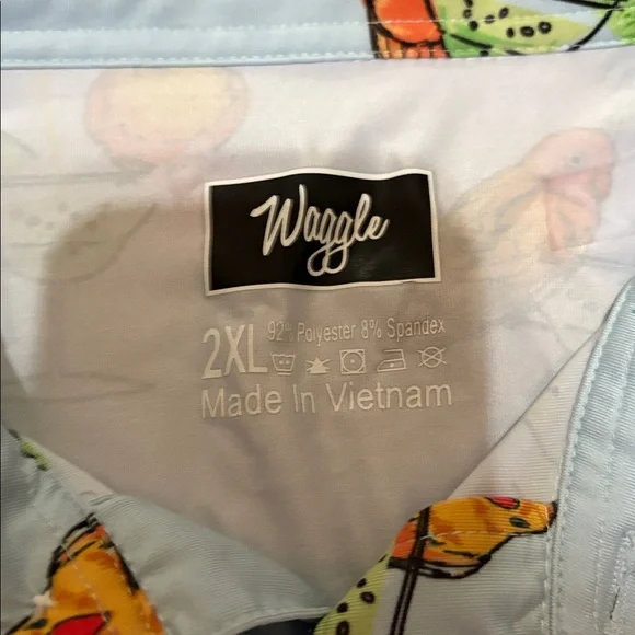 Waggle Tropical‎ Print Polo Shirt - Picture 2 of 3